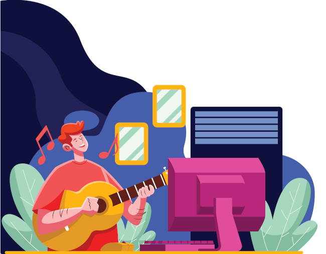 Clase de guitarra en línea